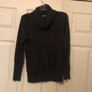 Dark grey turtleneck sweater